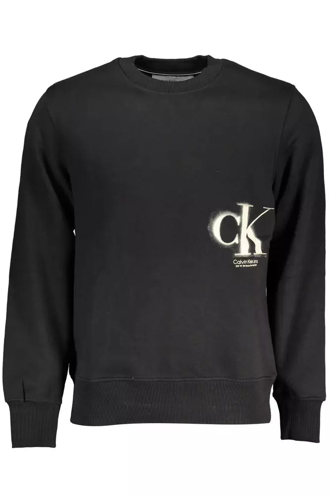 Calvin Klein Black Cotton Sweater for Men