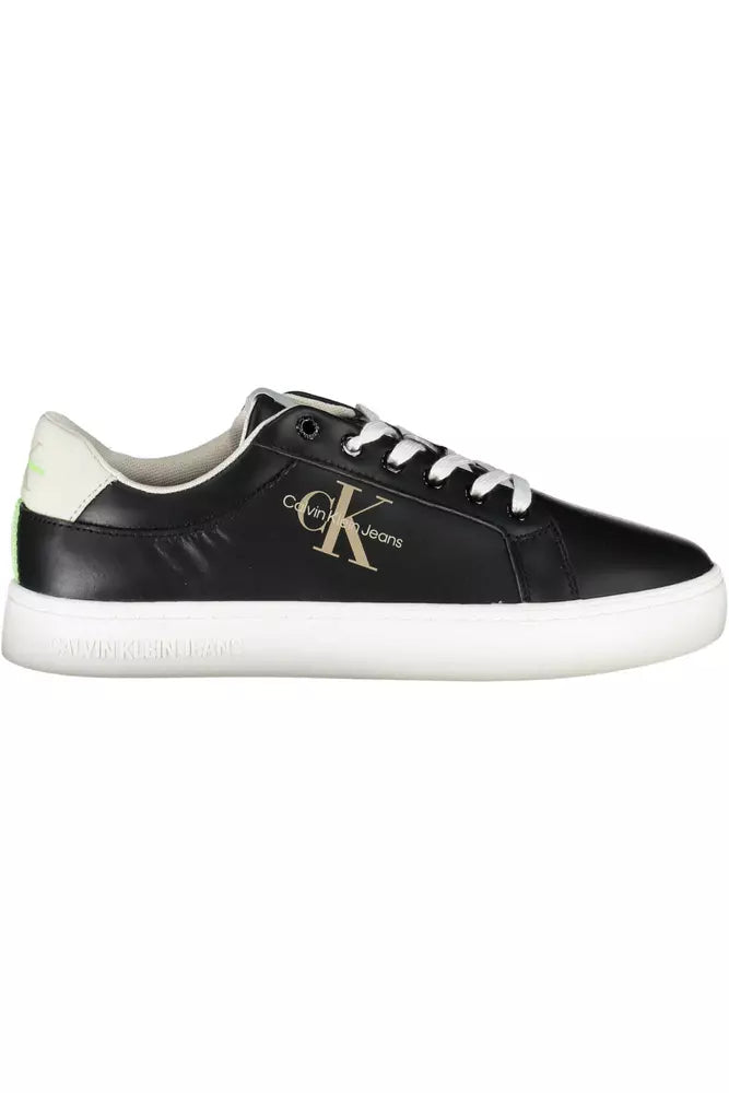 Calvin Klein Black Polyester Men's Sneaker