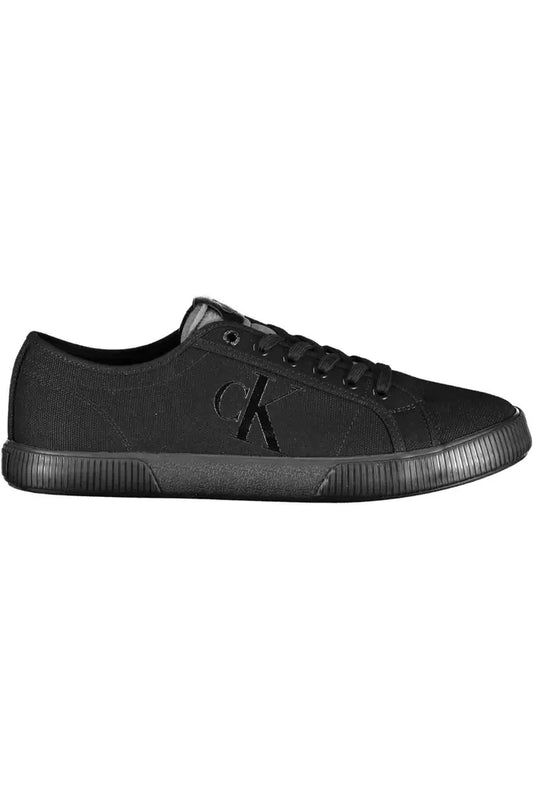 Calvin Klein Black Cotton Men's Sneakers