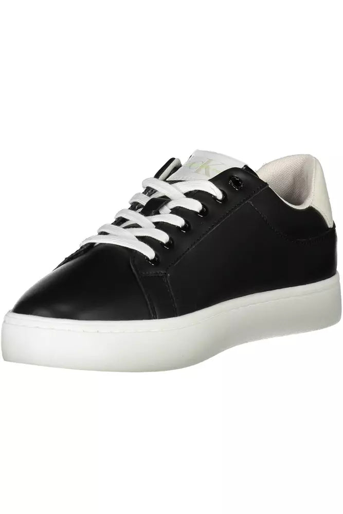 Calvin Klein Black Polyester Men's Sneaker