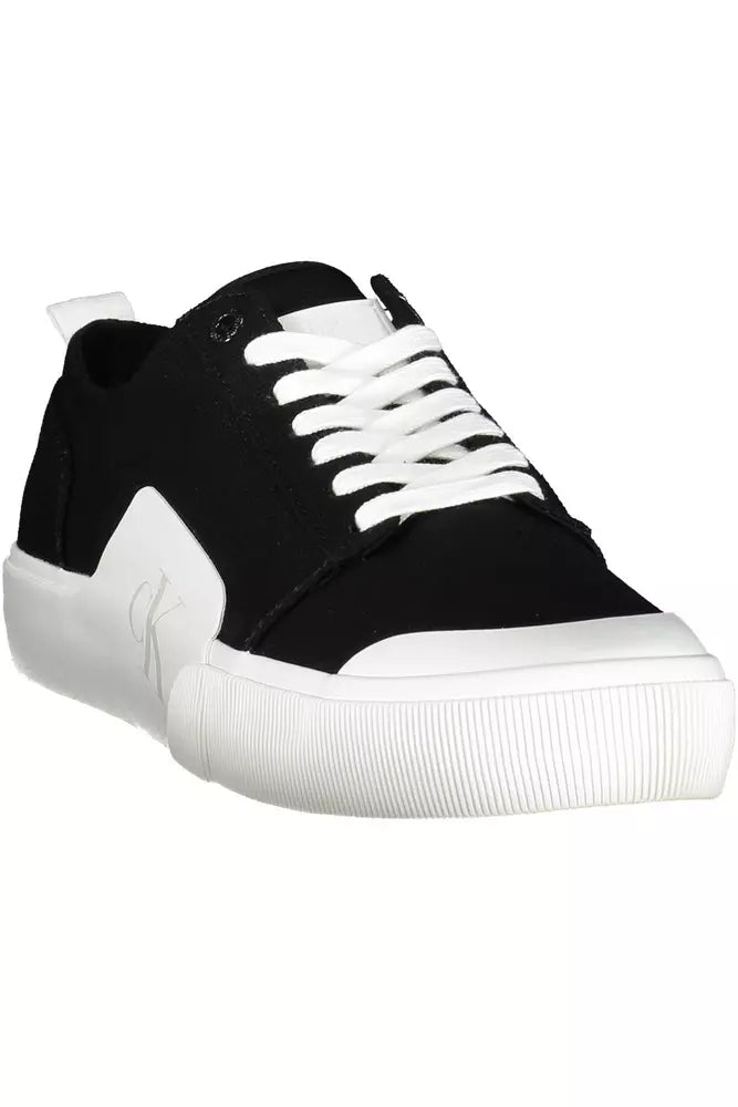 Calvin Klein Black Cotton Men's Sneakers