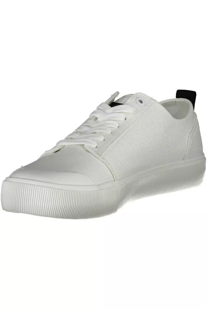 Calvin Klein White Cotton Men's Sneakers