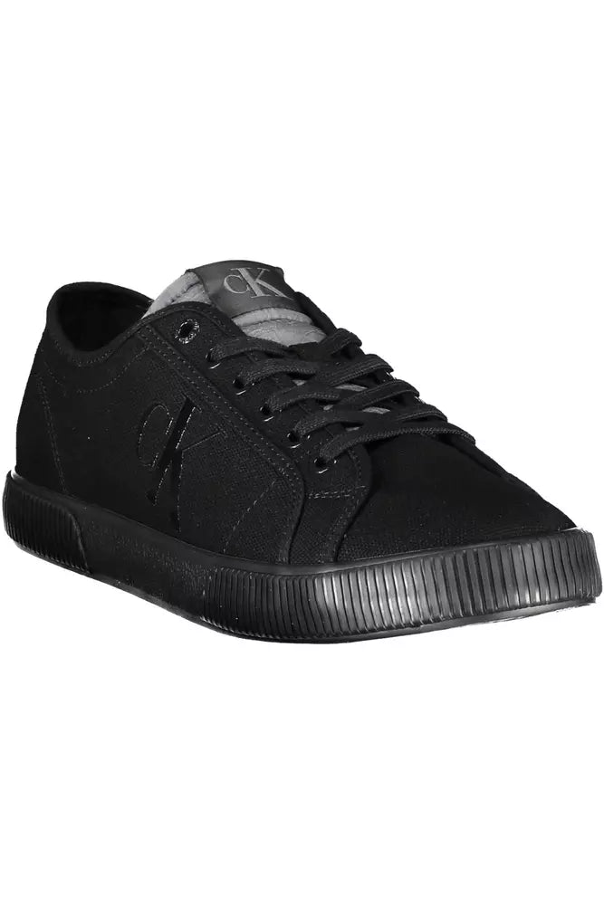 Calvin Klein Black Cotton Men's Sneakers