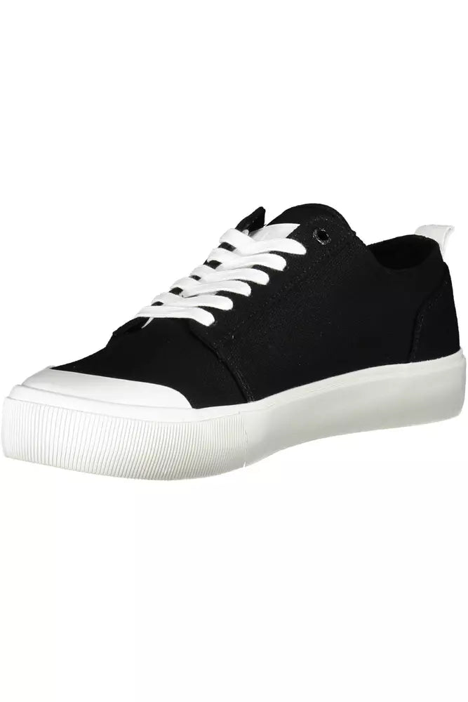 Calvin Klein Black Cotton Men's Sneakers