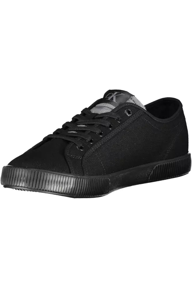 Calvin Klein Black Cotton Men's Sneakers