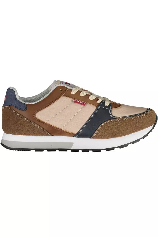 Carrera Brown ECO Leather Men's Sneakers