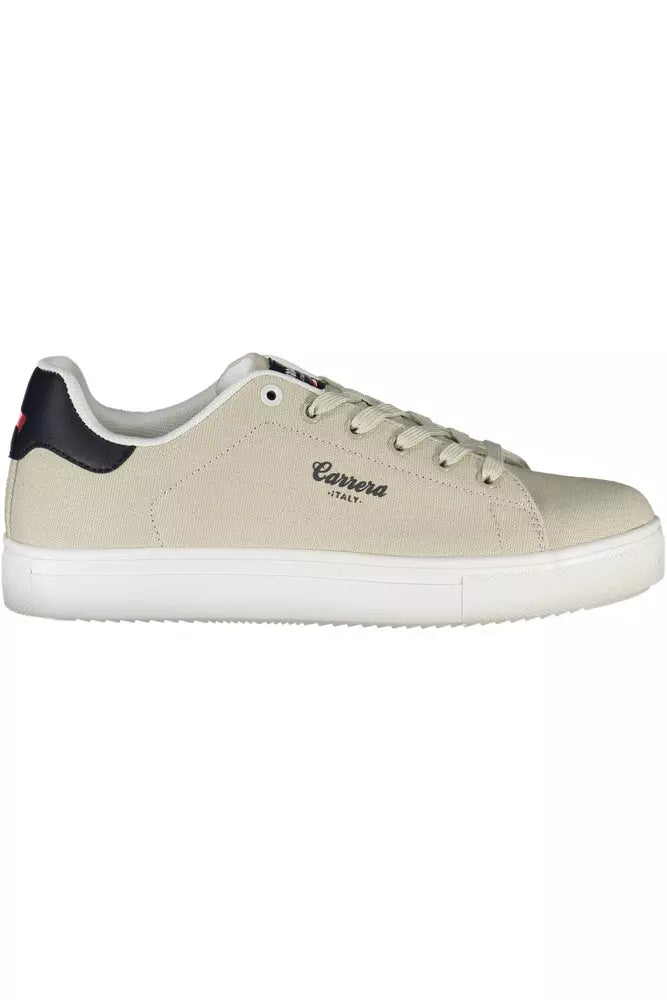 Carrera Beige Polyethylene Men's Sneakers