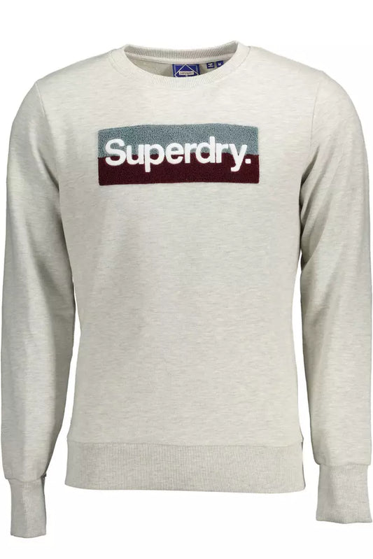 Superdry Grauer Herrenpullover aus Baumwolle