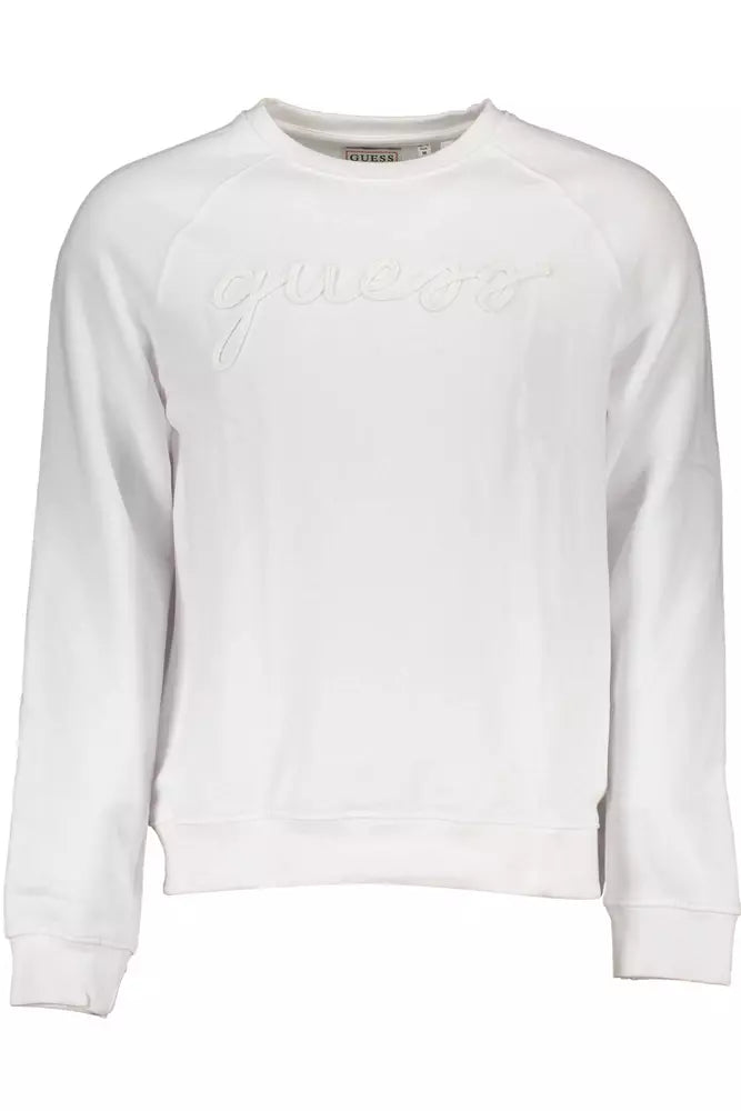 Guess Jeans White Cotton Sweater for Men