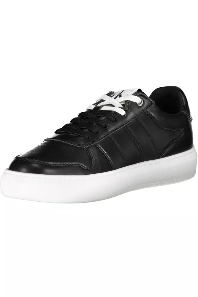 Calvin Klein Black Polyester Men's Sneaker