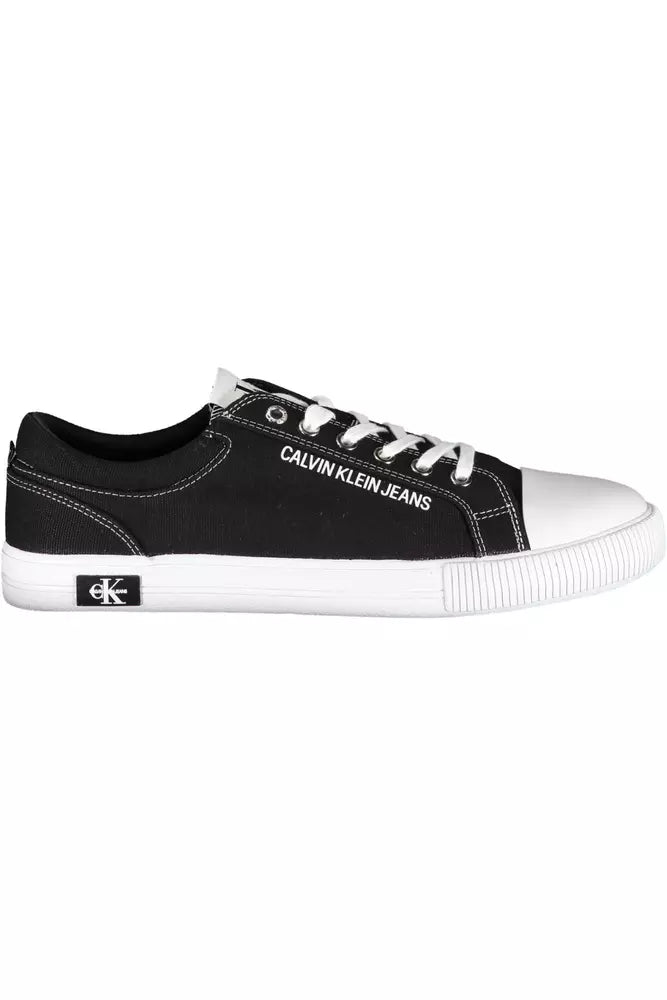 Calvin Klein Black Cotton Men's Sneakers