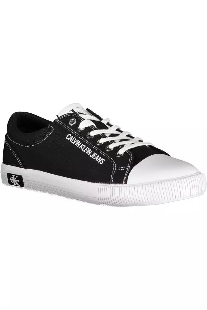 Calvin Klein Black Cotton Men's Sneakers