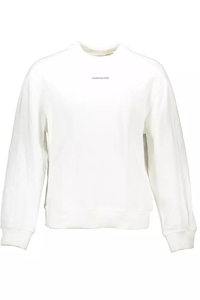 Calvin Klein White Cotton Sweater for Men