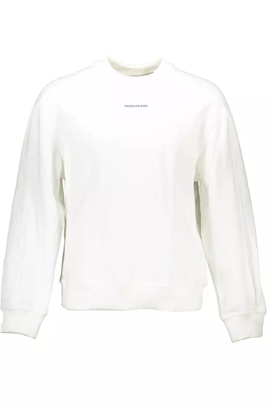 Calvin Klein White Cotton Sweater for Men