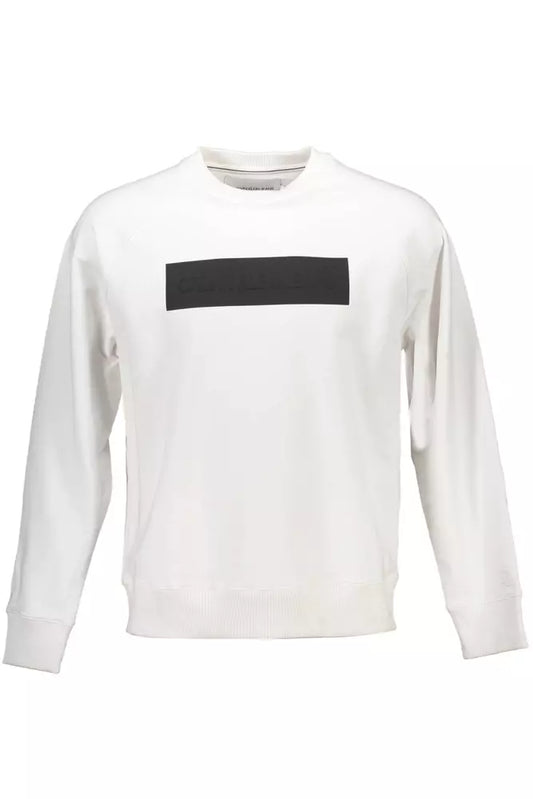 Calvin Klein White Cotton Sweater for Men