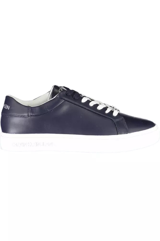 Calvin Klein Blue Leather Men's Sneakers