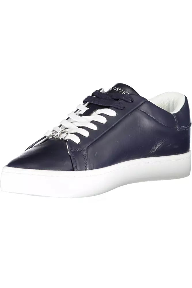 Calvin Klein Blue Leather Men's Sneakers