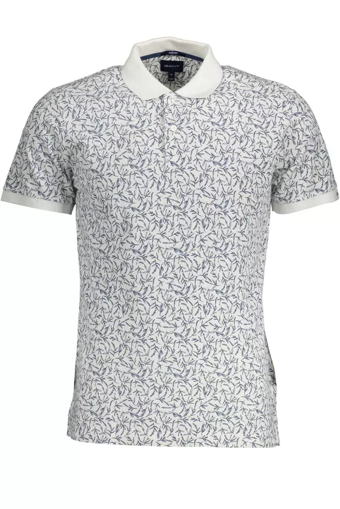 Gant White Cotton Polo for Men