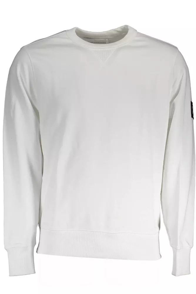 Calvin Klein White Cotton Sweater for Men