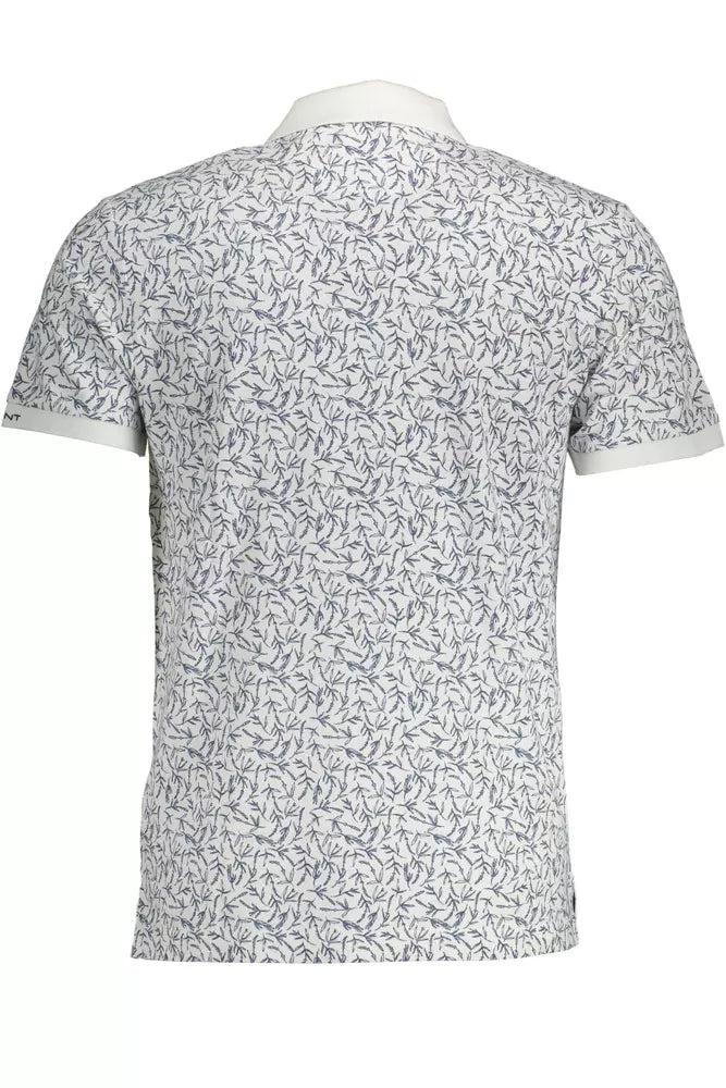 Gant White Cotton Polo for Men