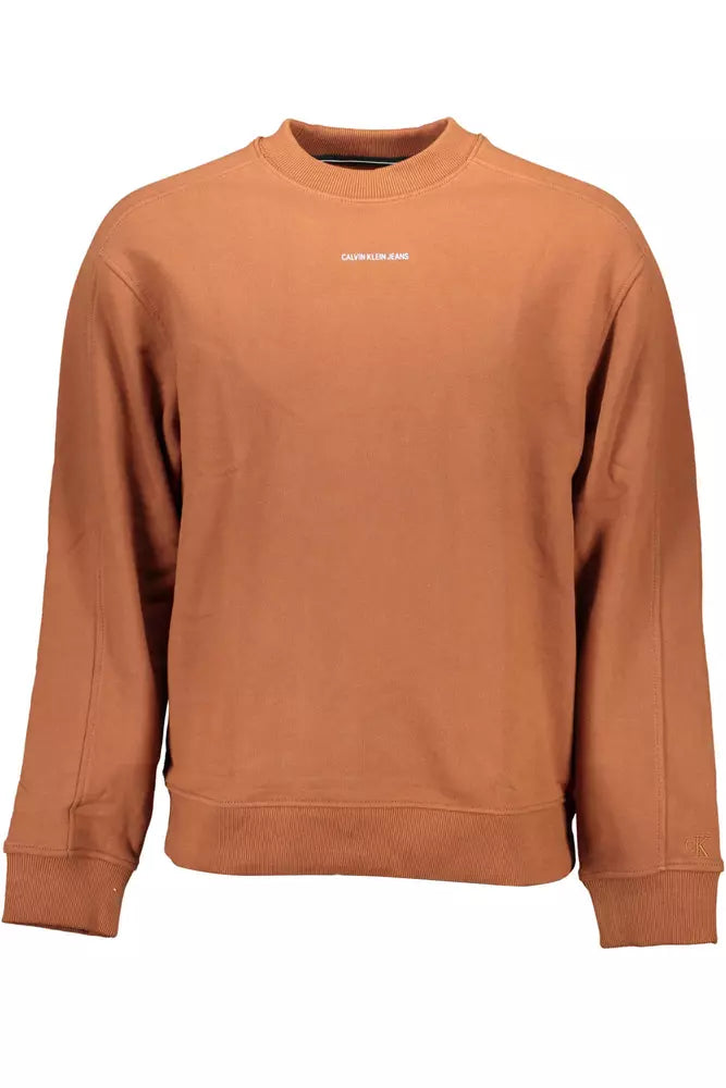 Calvin Klein Brauner Baumwollpullover für Männer