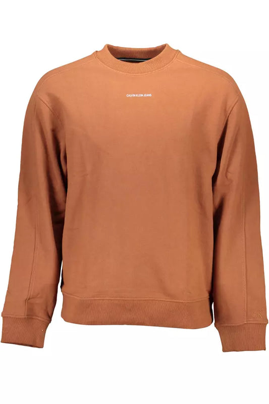 Calvin Klein Brown Cotton Sweater for Men