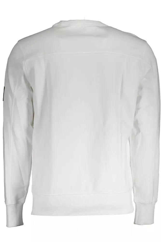 Calvin Klein White Cotton Sweater for Men