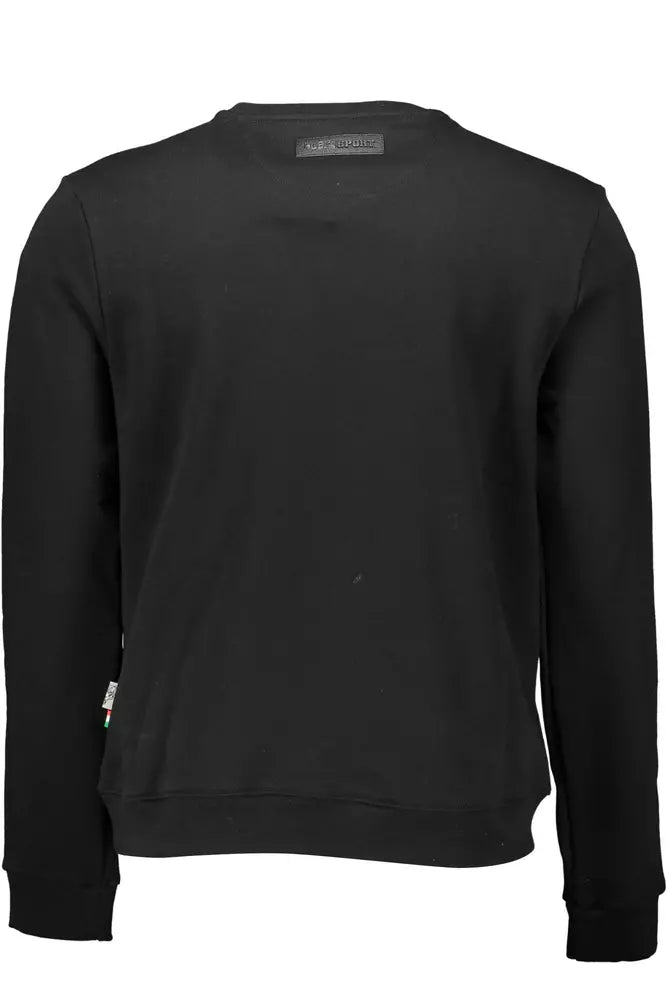 Plein Sport Schwarzer Baumwollpullover für Männer