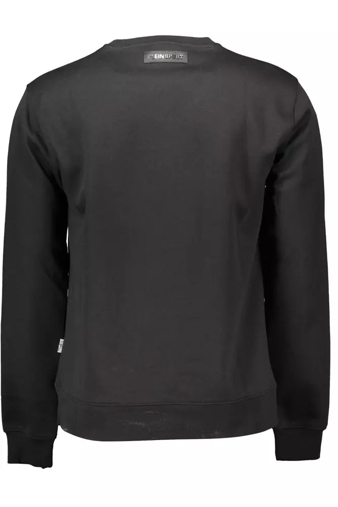 Plein Sport Schwarzer Baumwollpullover für Männer