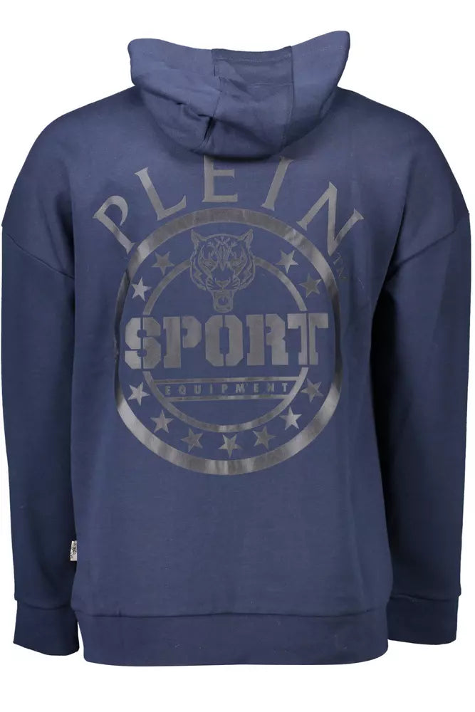 Plein Sport Blauer Baumwollpullover für Männer