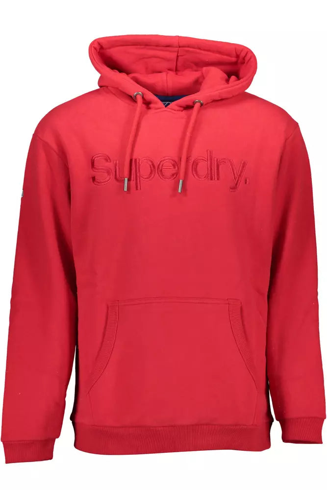 Superdry Red Cotton Sweater for Men