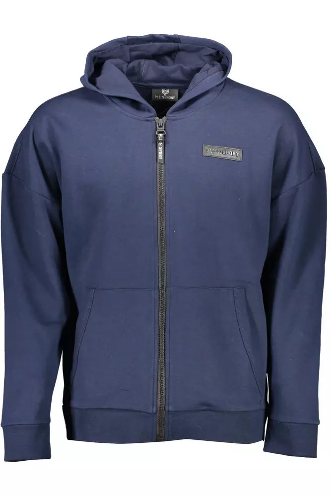 Plein Sport Blauer Baumwollpullover für Männer