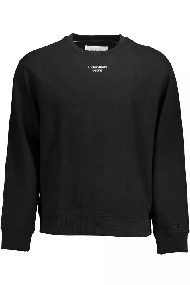 Calvin Klein Black Cotton Sweater for Men