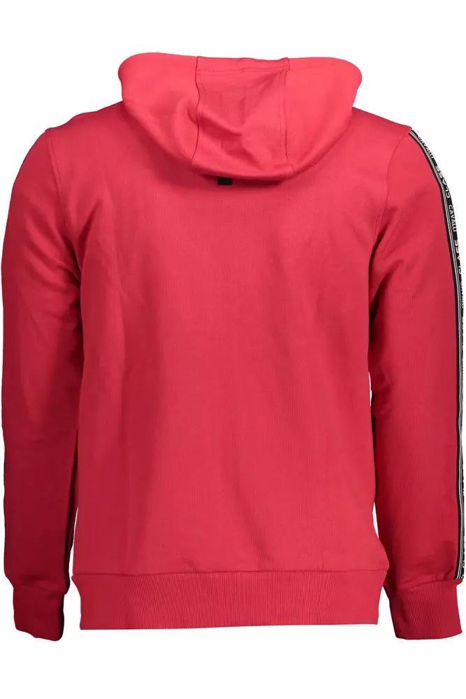 Cavalli Class Red Cotton Sweater for Men