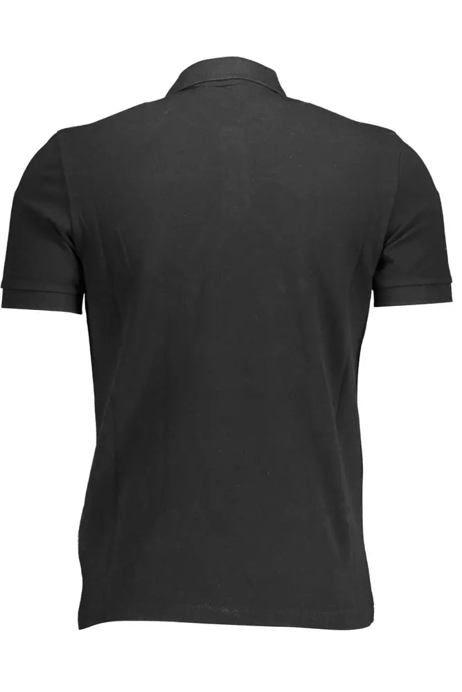 Napapijri Black Cotton Polo Shirt for Men