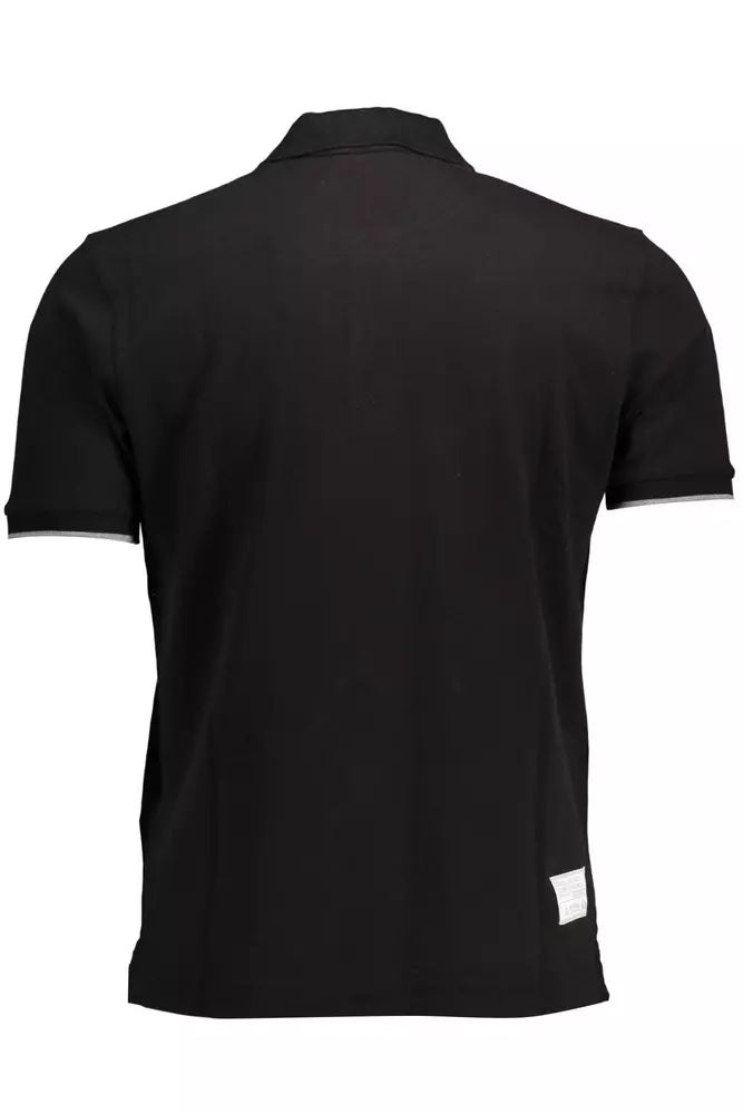 La Martina Black Cotton Polo Shirt for Men