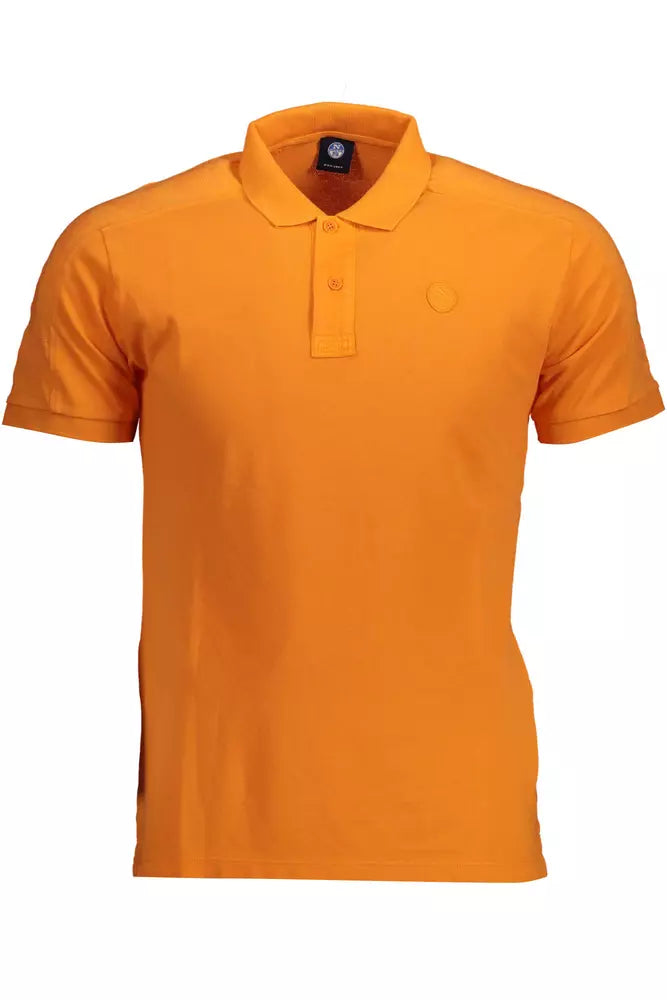 North Sails Orangefarbenes Baumwoll-Poloshirt für Männer