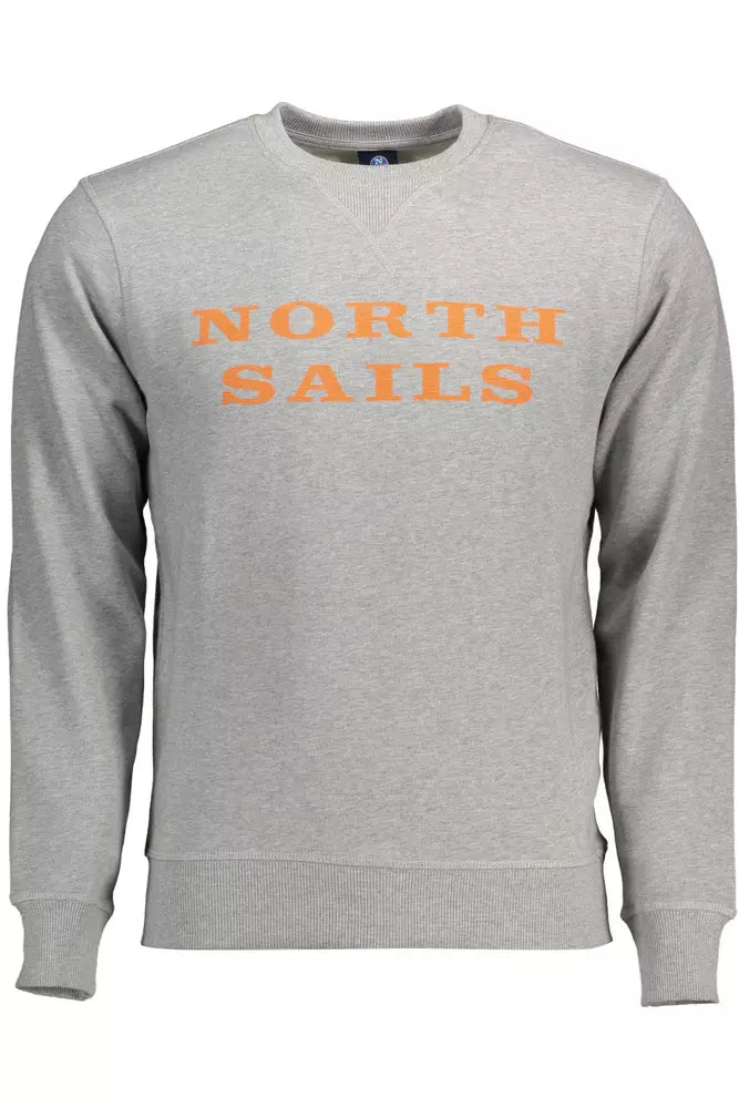 North Sails Grey Cotton Sweater for Men