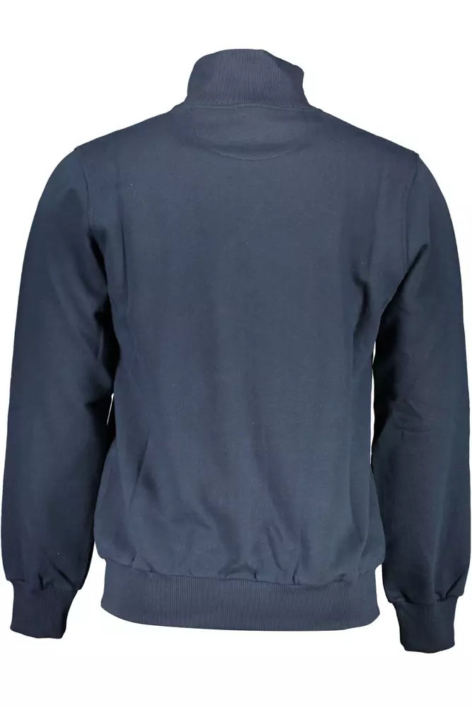 La Martina Blue Cotton Sweater for Men