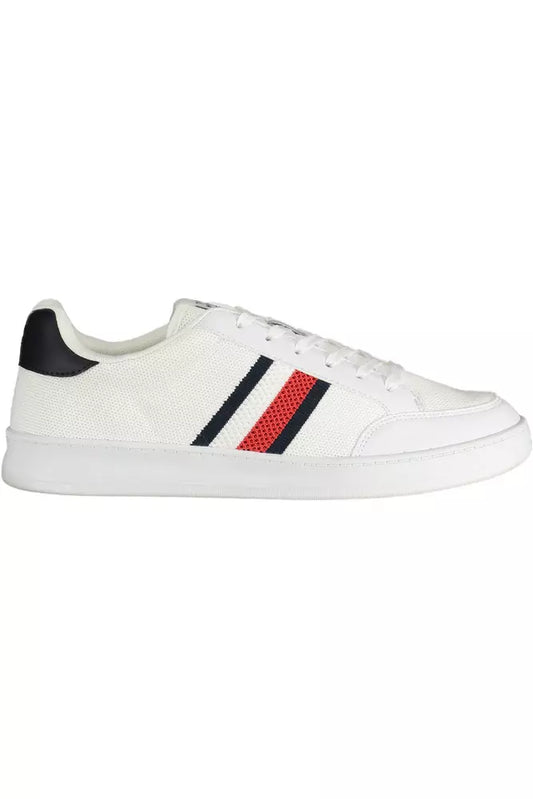 Tommy Hilfiger White Polyester Men's Sneakers