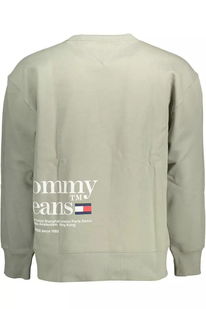 Tommy Hilfiger Green Cotton Sweater for Men