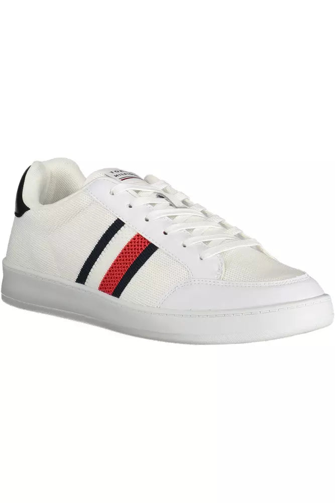 Tommy Hilfiger White Polyester Men's Sneakers