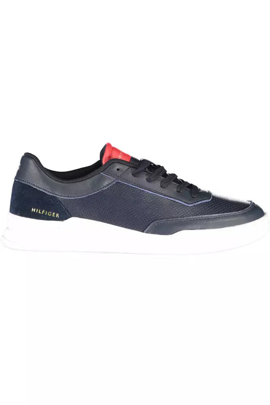 Tommy Hilfiger Blue Leather Men's Sneakers