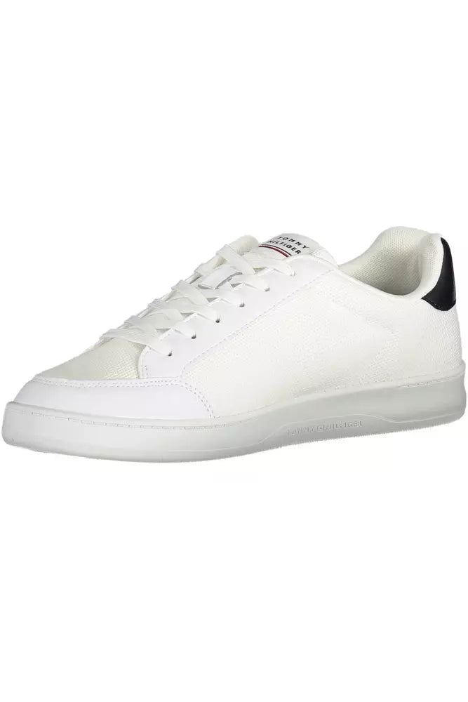 Tommy Hilfiger White Polyester Men's Sneakers