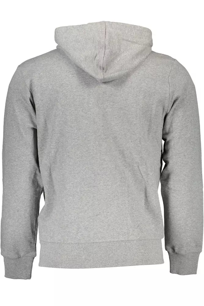 La Martina Grey Cotton Sweater for Men