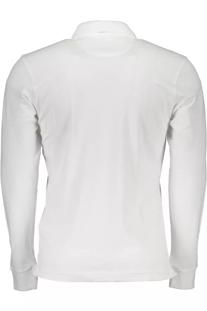 La Martina White Cotton Polo Shirt for Men