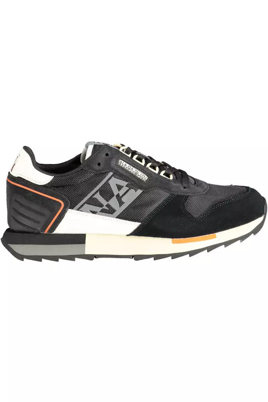 Napapijri Black Leather Men's Sneakers