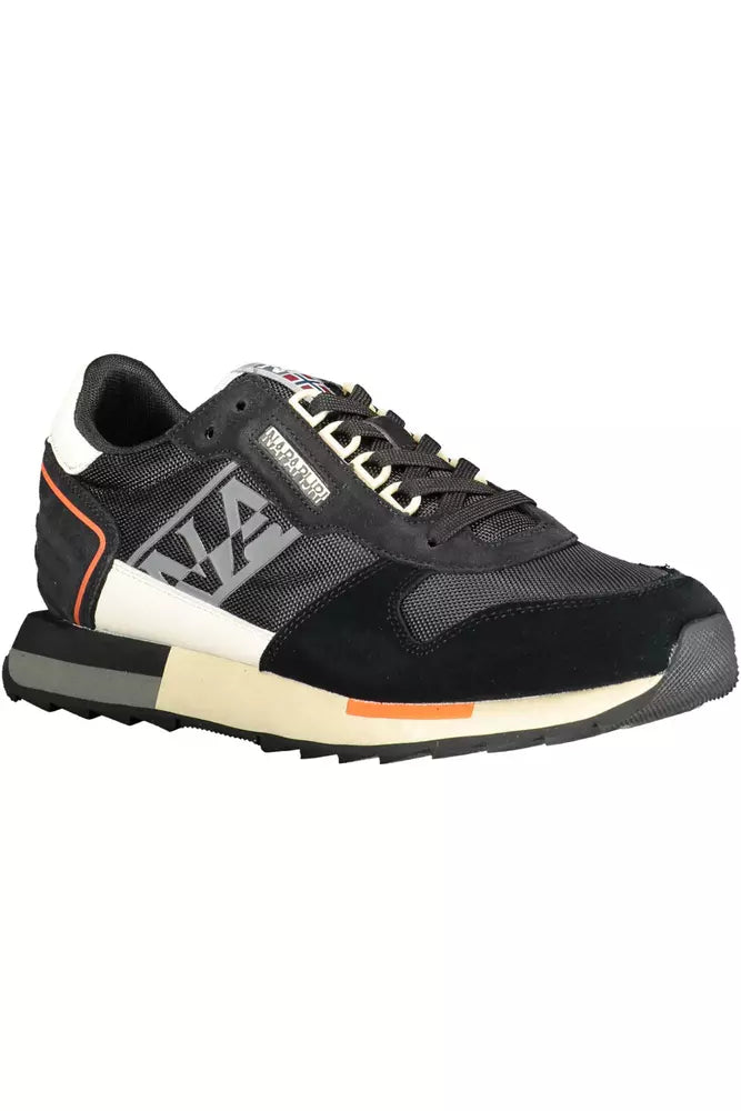 Napapijri Black Leather Men's Sneakers