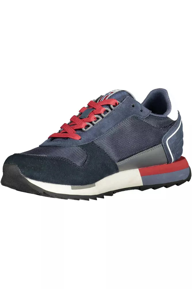 Napapijri Blue Leather Men's Sneakers