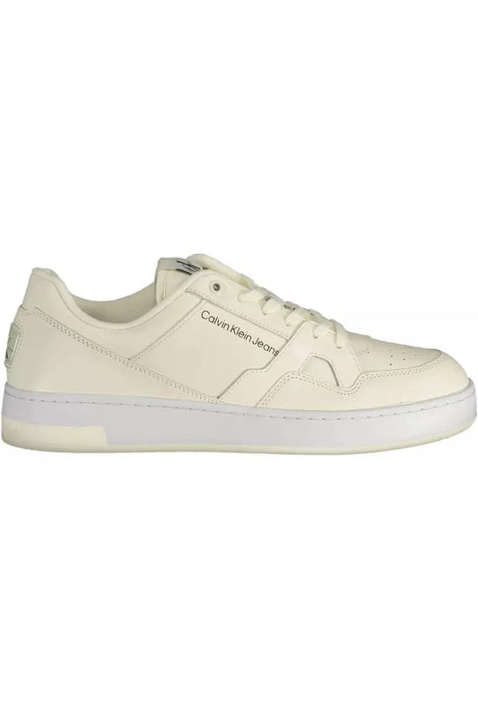 Calvin Klein White Leather Men's Sneakers